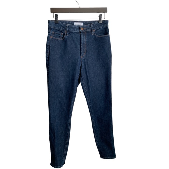 Ann Taylor Loft Women's Jeans 8/29 Dark Wash Denim Curvy High Waist Skinny Ankle - Picture 1 of 7